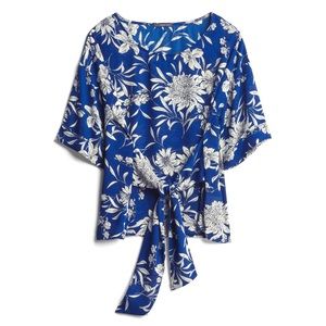 NWT West Kei Julianne Tie Front Blouse